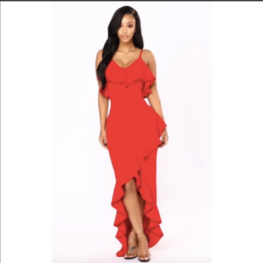 Inevitable Maxi Dress - Red